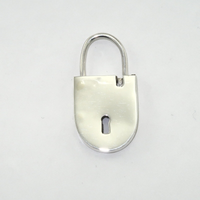 Silver padlock